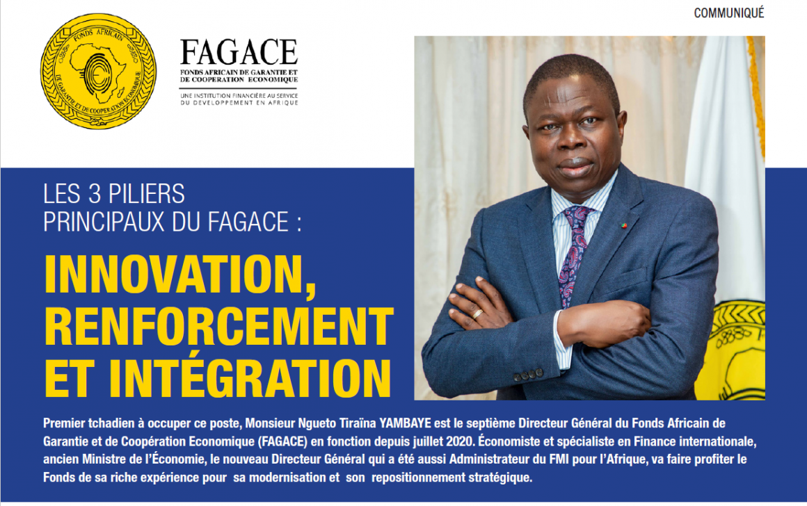 Interview de Monsieur Ngueto Tiraïna YAMBAYE, Directeur Général du FAGACE dans Jeune Afrique N° 3097 de Février 2021