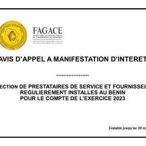 AVIS D’APPEL A MANIFESTATION D’INTERET