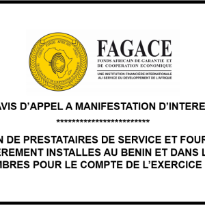 AVIS D’APPEL A MANIFESTATION D’INTERET